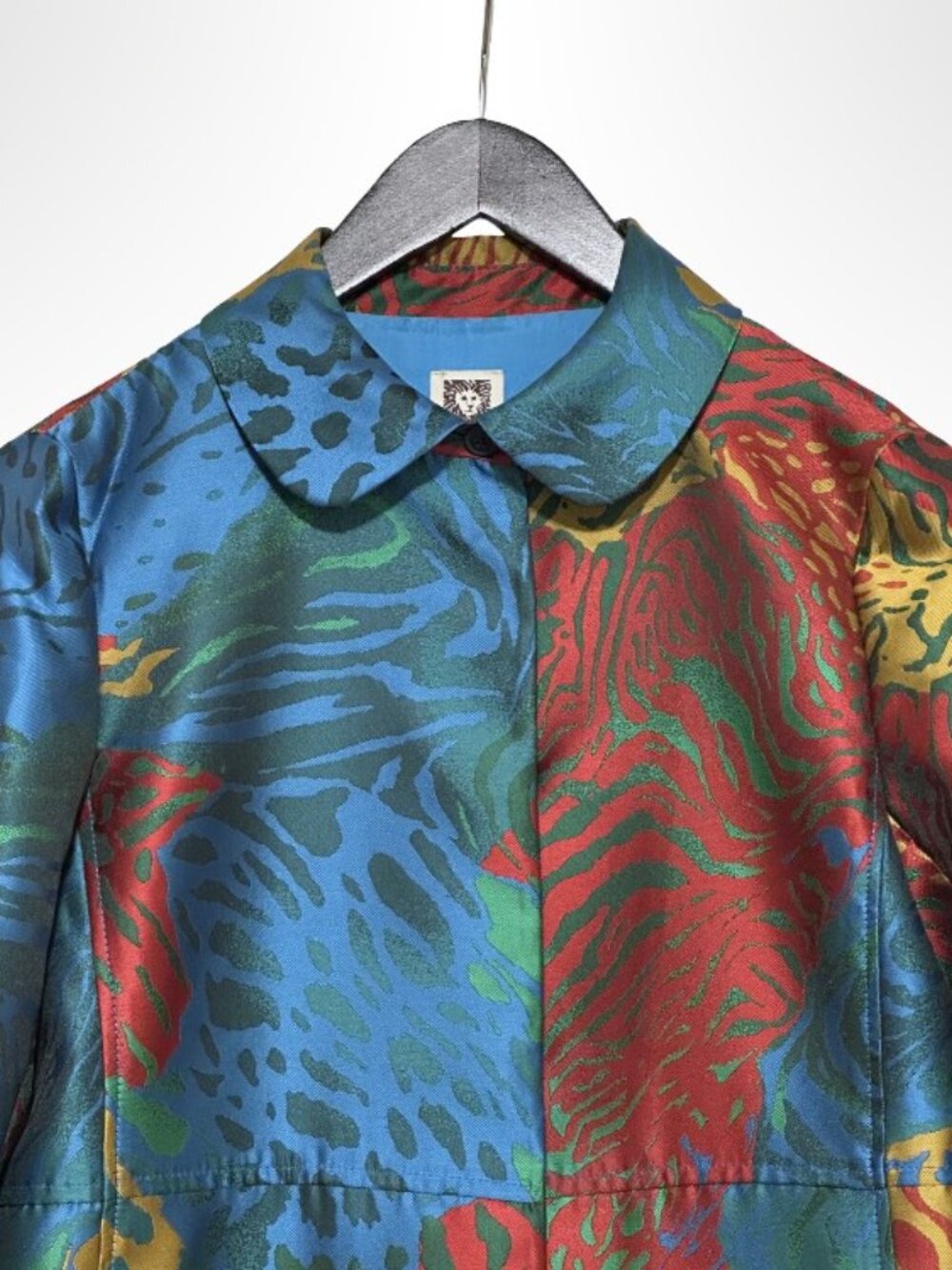 ANNE KLEIN Single Breasted A-Line Topper Jacket Multi-Color Size 6 - Picture 4 of 14